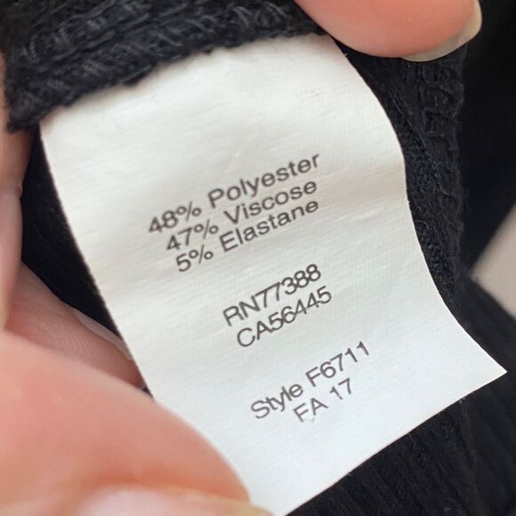 MADEWELL City Block Ribbed Mock Neck Dress Womens Small A-Line Academia Preppy - Picture 15 of 16